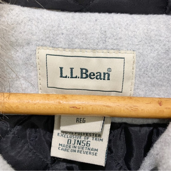 LL Bean Women’s Toggle Duffel Wool Blend Trench Coat - Picture 3 of 9